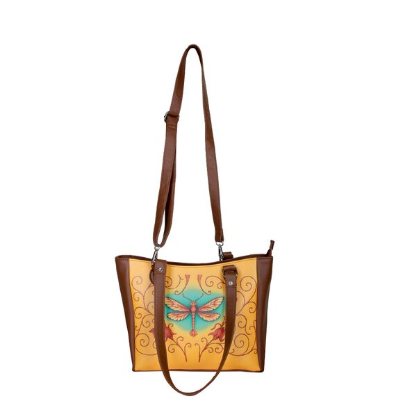 Printed Leather Shoulder Tote Bag for Women–Sling Bag Daily Use Purse for Office - Picture 10 of 10